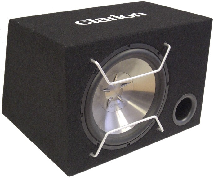 Clarion SW3013B 30 cm Subwoofer im Bassreflex Geh&auml;use