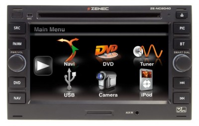 ZENEC ZE-NC2040 2-DIN Navigation Golf Passat Polo Bora Sharan Audi A4 B6 A6 C5