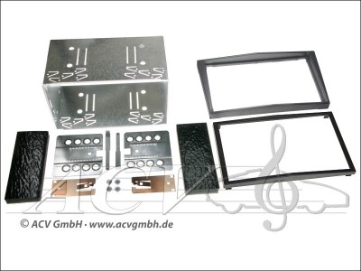 ACV Doppel-DIN Radioblende Opel Antara/Tigra/Corsa/Astra/Zafira antrazit-metallic