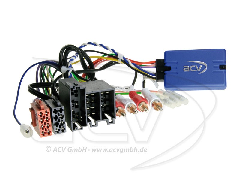 ACV Lenkradfernbedienungsadapter Audi A3 8P / A4 B7 / TT 8J mit ISO f&uuml;r JVC