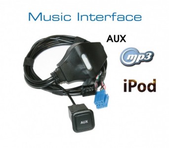 AMPIRE Audio-In Adapter AUX Buchse-Mini ISO f&uuml;r AUDI, VW, SEAT, SKODA