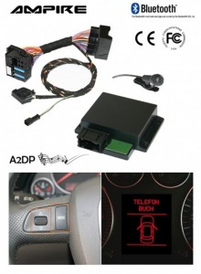 Kufatec FISCON Bluetooth-Freisprecheinrichtung Audi Concert II/Symphony II mit BNS 4.X Navigation