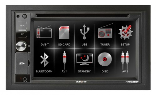 XZENT XT8026BT 2-Din Moniceiver mit Bluetooth USB SD DVD MP3 WMA