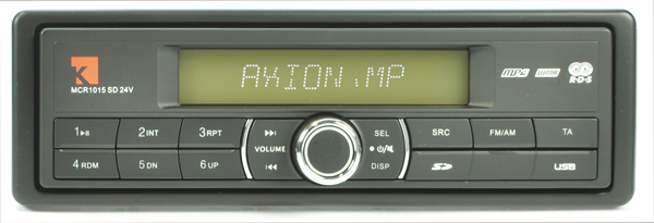 Axion MCR 1015 24 Volt LKW-Radio mit SD/USB ohne CD-Laufwerk